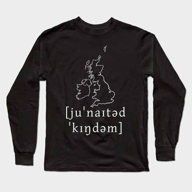 The United Kingdom (map) Long Sleeve T-Shirt by Kupla Designs